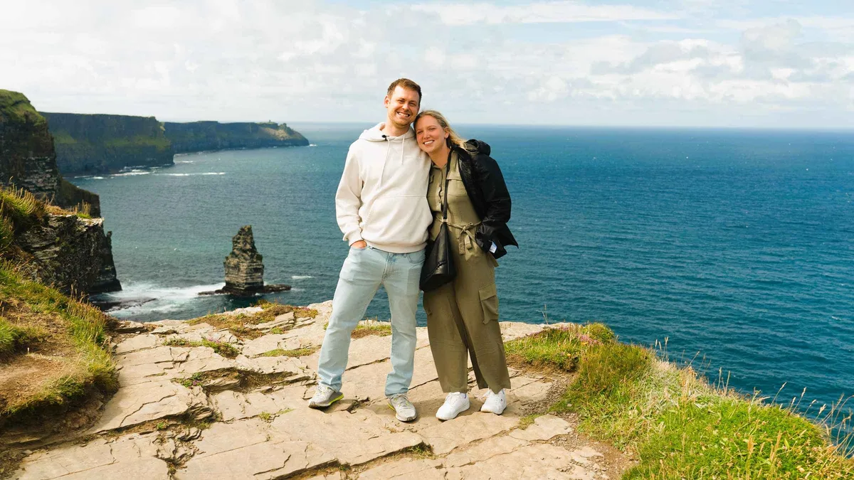 Cliffs with entry and pub lunch stop on a Cliffs of Moher tour from Dublin, County Clare, Ireland