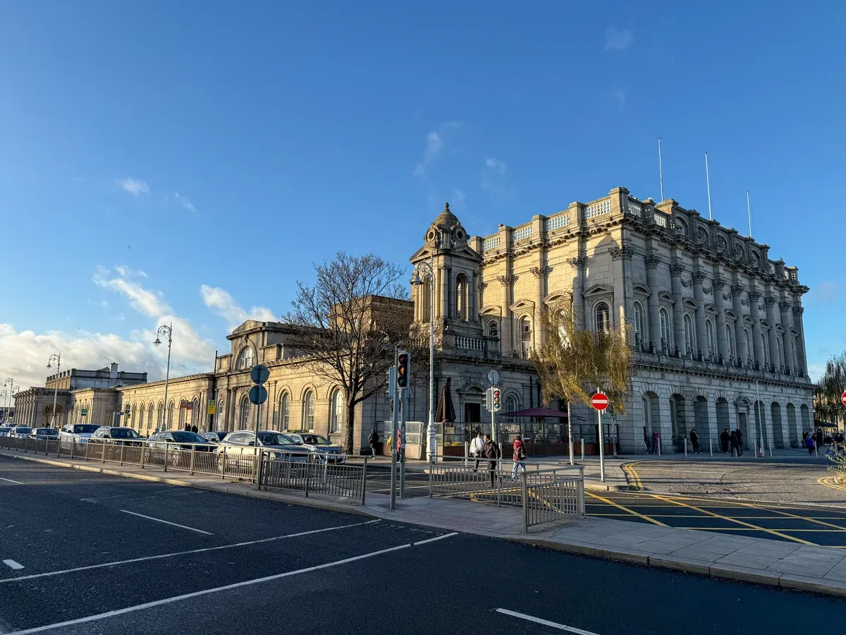 Dublin Heuston station, where the Cliffs of Moher rail tour from Dublin starts, Ireland